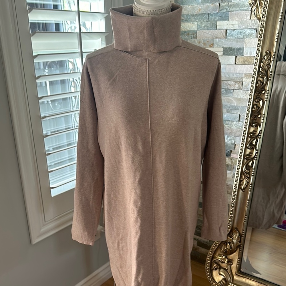 Banana Republic Taupe Turtleneck Dress